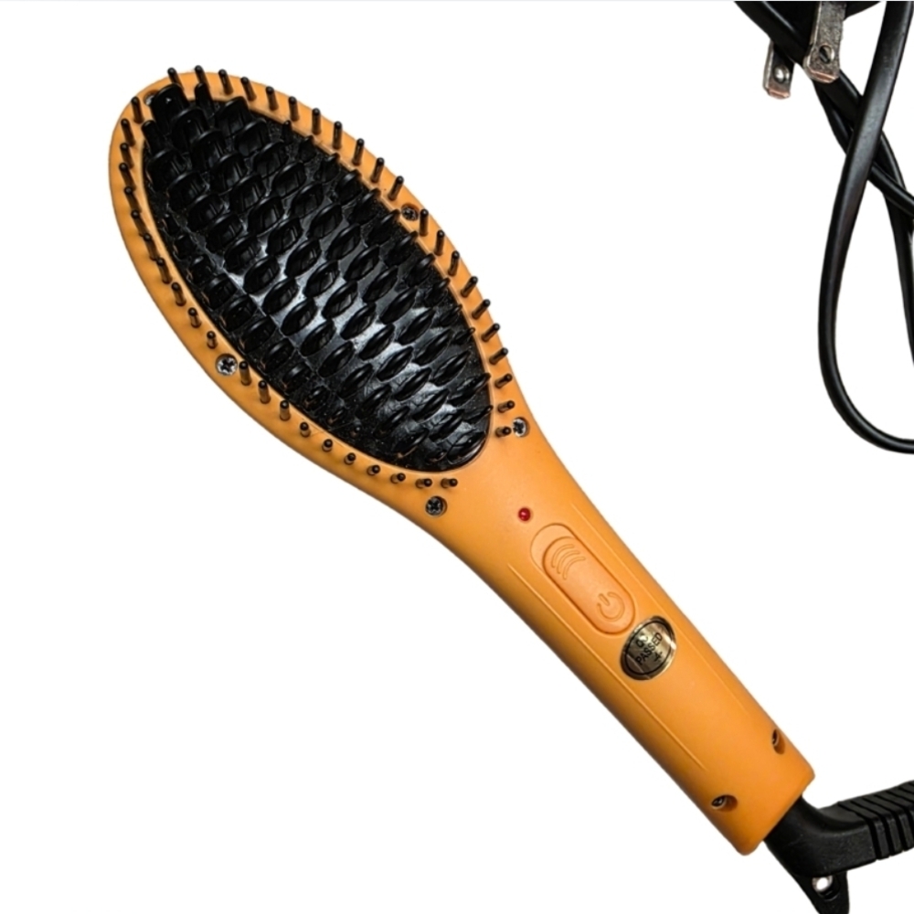 Soleil Heated Straightening Brush Orange